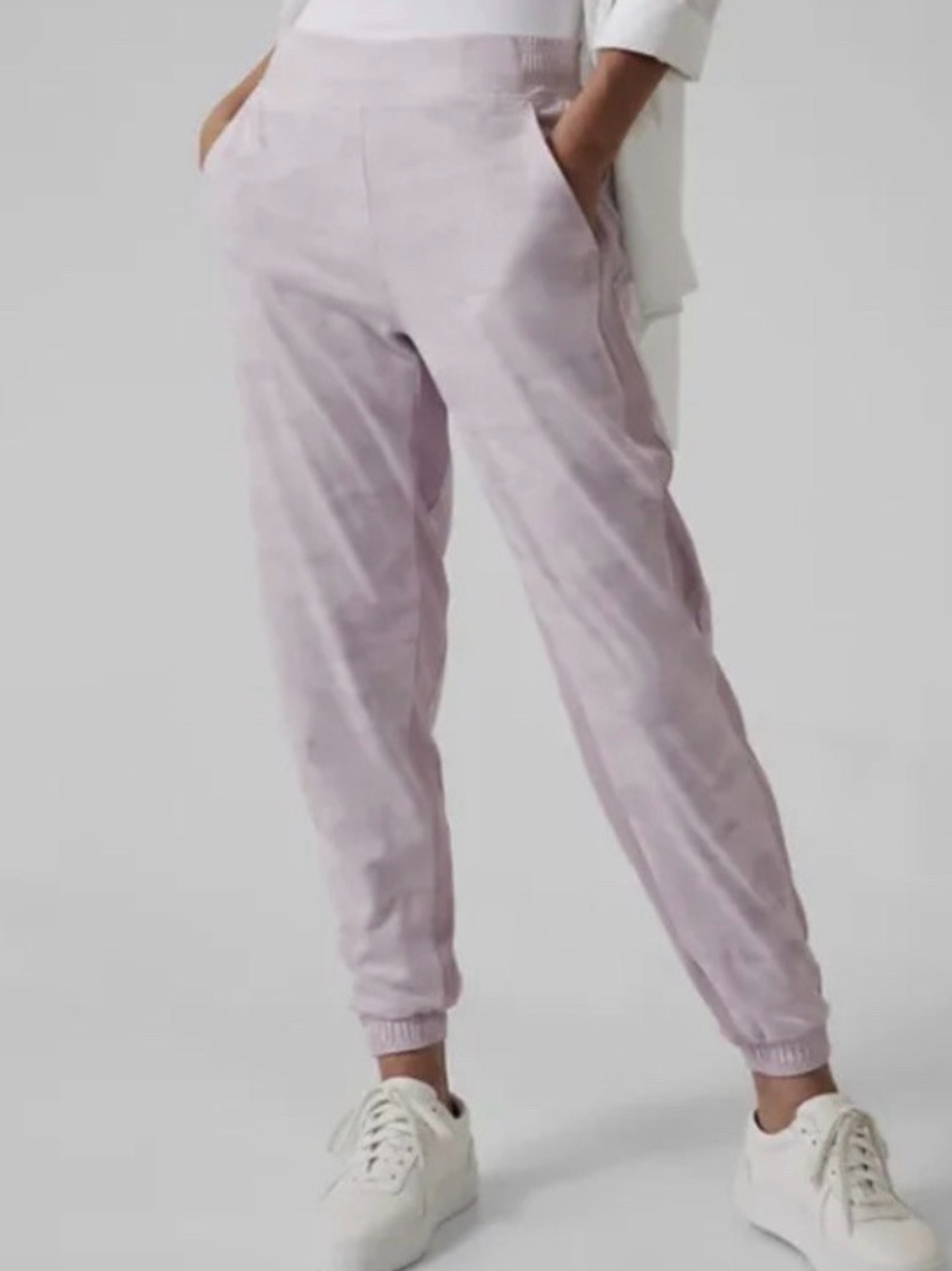 Athleta Brooklyn Lined purple Camo Jogger